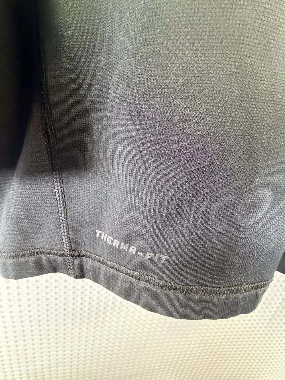 Nike Men's Therma-FIT 1/4 Zip Pullover Fleece Black Gray Size L